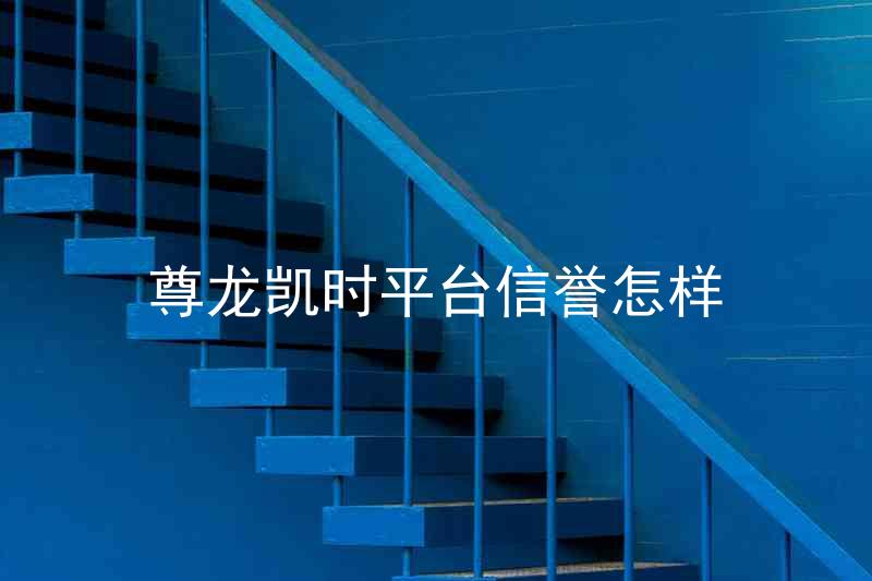 尊龙凯时平台信誉怎样